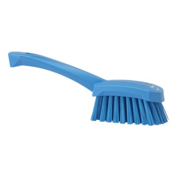 Vikan Afwasborstel groot hard blauw 27 cm
