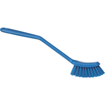 Vikan smalle afwasborstel medium blauw 29 cm