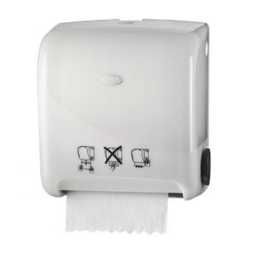 Pearl White Dispenser wit tbv handdoek matic autocut