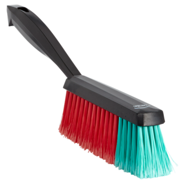 Vikan handveger zacht rood/groene vezel polypropyleen gespleten 330x40x110 mm