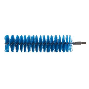 Vikan Pijpenborstel medium blauw Ø40mm, 20cm tbv flexibele kabel