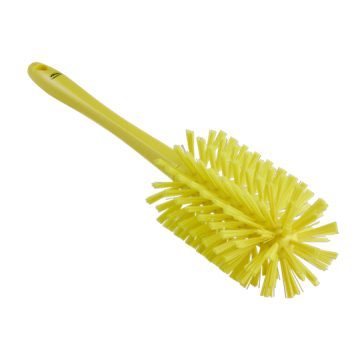 Vikan Pijpenborstel ultra hygiene medium hard met steel geel Ø90 mm