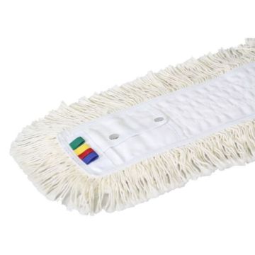 Zwabberhoes katoen met drukknopen 100 cm