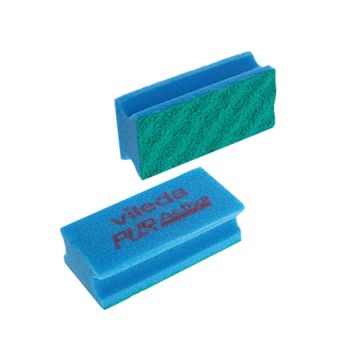 Puractive Schuurspons blauw/groen 10 stuks