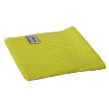 Vikan Microvezeldoek basic geel 32 x 32 cm per stuk