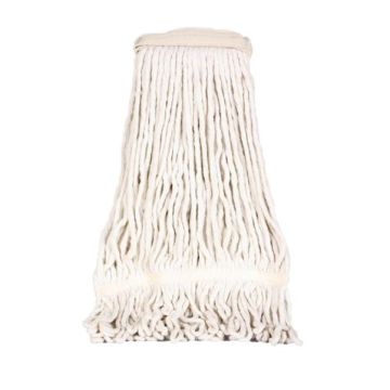 Strengenmop katoen PY met band gelust wit 450 gram