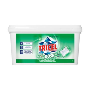 Tricel Wasmiddel Pow(d)er dose wit 80 x 27 gram