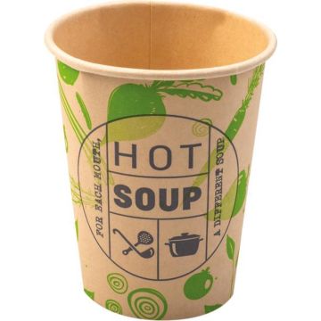 Soepbeker bamboe 250ml/8oz 1000st