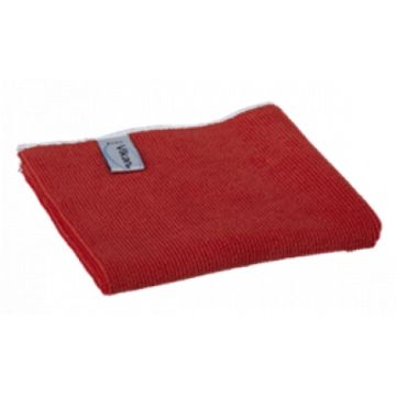Vikan Microvezeldoek basic rood 32 x 32 cmper stuk