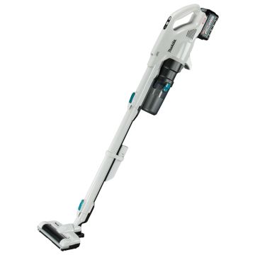 Makita Steelstofzuiger XGT 40 V Max met roterende borstel, 2,0 Ah accu en snellader in doos