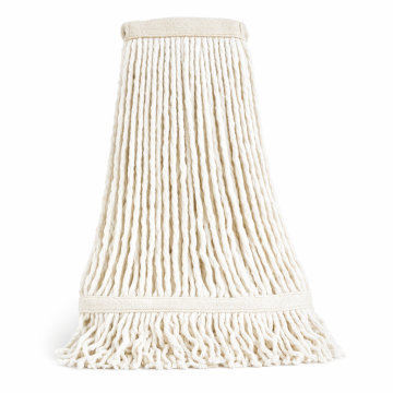 Strengenmop katoen PY met band gelust wit 450 gram