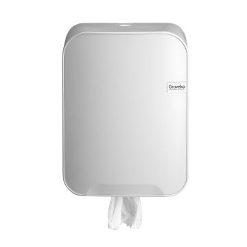 Quartz White Poetsroldispenser Midi (60) 372x265x222, Groveko- logo