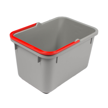 Numatic Emmer grijs met rood hengsel 17 liter