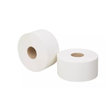 EcoWipe toiletpapier mini jumbo 12x180m 2 laags recyceld wit (44)