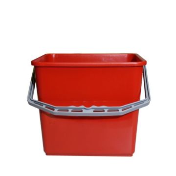 Werkwagen emmer rood 6 ltr
