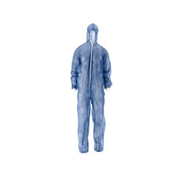 Overall non woven PP blauw mt. XXL - 50 stuks
