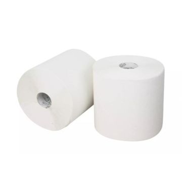 Poetsrol midi recycled 2-laags wit 6 x 130 meter