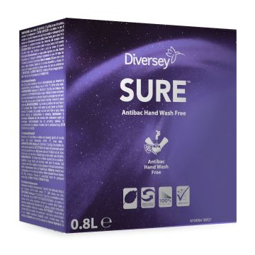 Sure Antibac Handwash free 6x0,8ltr W3553