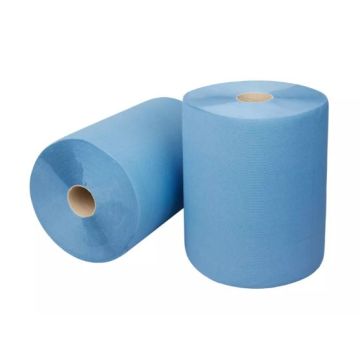Euro Poetsrol celluose blauw 3-laags 2 x 500 vellen