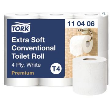 Tork Toiletpapier Premium tradioneel extra zacht T4 4-laags wit - 42 x 18,75 meter
