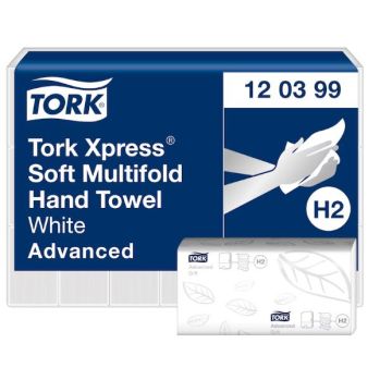 Tork Handdoek Xpress advanced zacht H2 2-laags wit - 21 x 136 vel