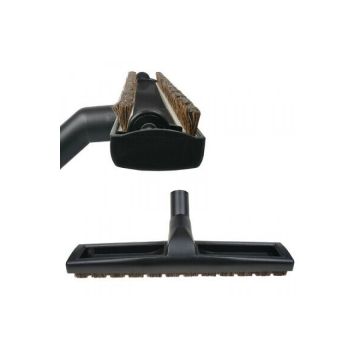 Parketzuigmond Ø32 mm + wiel, met borstel van paardehaar