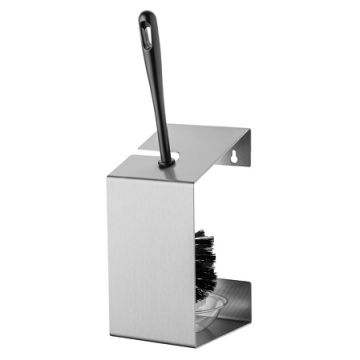 Toiletb.h.+borstel RVS AC06CSA