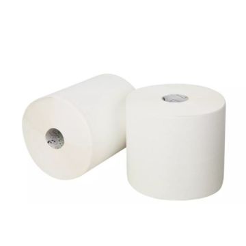 EcoWipe Poetsrol midi cellulose 2-laags wit 6 x 160 meter