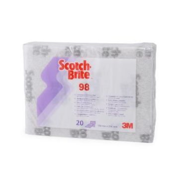 3M Scotch Brite Schuurpad wit delicaat 158 x 224 mm - 20 stuks