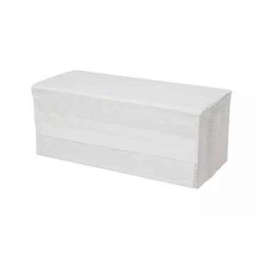 Handdoek V-vouw recycled 2-laags wit 20 x 200 vellen