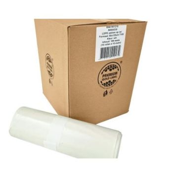 Afvalzak LDPE T100 90 x 120 cm wit 10 x 10 stuks