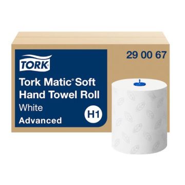 Tork Handdoekrol Matic zacht H1 2-laags wit - 6 x 150 meter