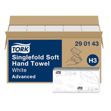 Tork Handdoek advanced singlefold H3 2-laags wit - 15 x 250 vellen