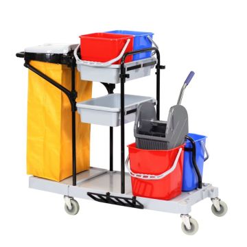 Schoonmaakwagen Evo-O2 kunststof inclusief accessoires