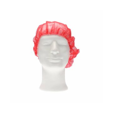Haarnet non woven PP rood maat L - 1000 stuks