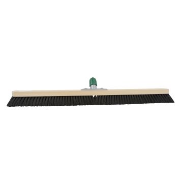 Zaalveger hout gemengd 100cm steelhouder FSC pure SCS-COC-000652-JH