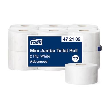 Tork Mini Jumborol wit 2 laags 12x180m. T2 (44)