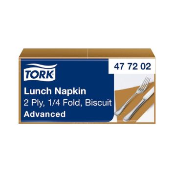 Tork Lunchservet advanced 1/4 vouw 2-laags biscuit - 10 x 200 stuks