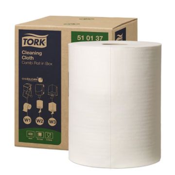 Tork Reinigingsdoek centerfeed W2 1-laags wit - 1 x 400 vellen