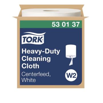Tork Reinigingsdoek heavy duty centerfeed W2 1-laags wit - 1 x 280 vellen