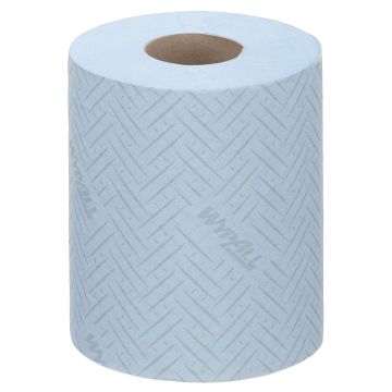 Wypall Poetsrol 1-laags blauw 6 x 430 vellen