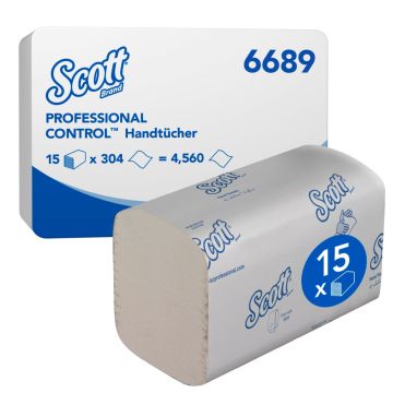 Scott Handdoek Control 1-laags wit 15 x 274 vellen
