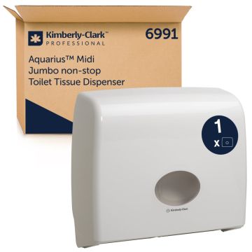 Kimberly Clark Aquarius Dispenser wit tbv Jumbo toiletrol
