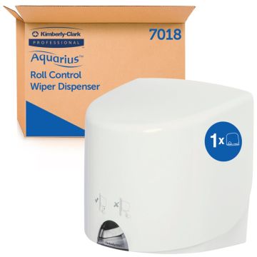 Kimberly Clark Aquarius roll control Dispenser wit tbv poetsrol centerfeed
