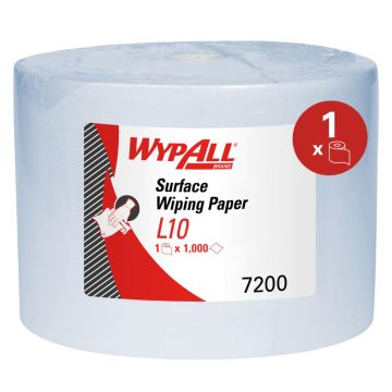 Wypall L10 Extra+ poetsrol blauw 1000v. 1 laags