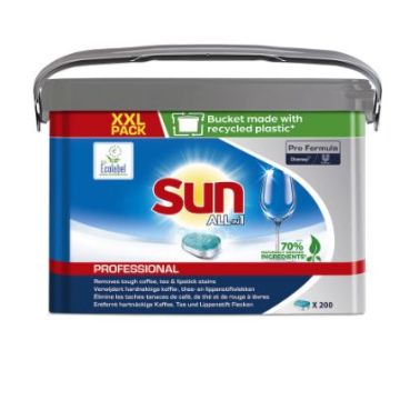 Sun Vaatwasmiddel All in 1Proffesionele  200 stuks