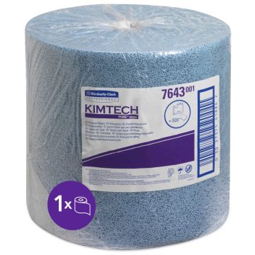 Kimtech Poetsrol Pure blauw 1 x 500 vellen