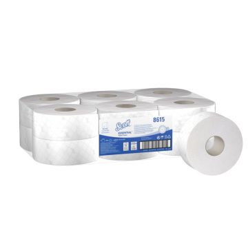 Scott Toiletpapier essential Jumbo 2-laags wit 12 x 500 vellen