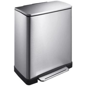 Pedaalemmer E-Cube eko mat RVS 50 liter