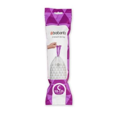 Brabantia Afvalzak met trekbandsluiting 12 liter - 12 x 20 stuks 
